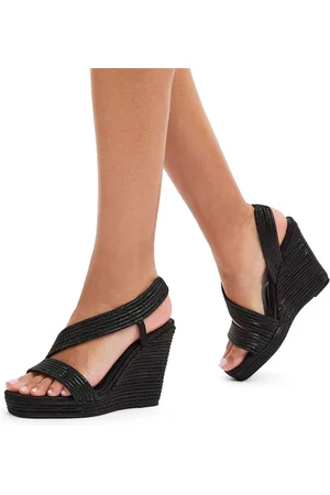 Carvela Gala Wedge Jewel 110 Black SandalsEU 38 (UK 5)