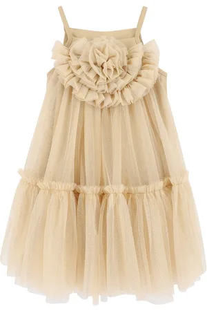 Angels Face Gold Rosheen Tulle Dress140146 cm