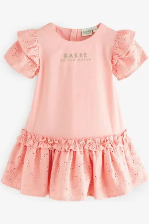 Ted Baker Pink Broiderie Detail Dress50 cm