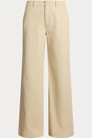 Ralph Lauren Mahkey Cotton Twill Wide-Leg Trousers36