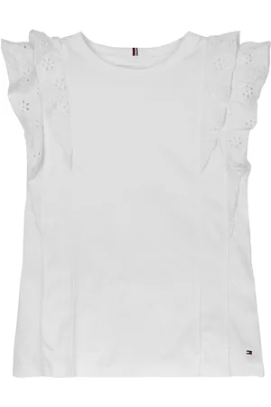 Tommy Hilfiger Broderie Anglaise 100% Cotton Knit Top166168 cm