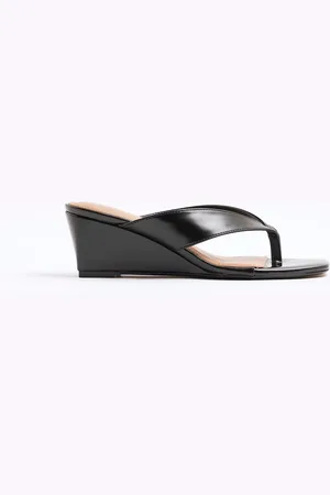 River Island Toe Thong Wedge Sandalseu41