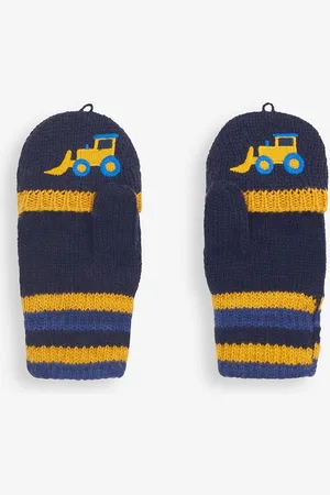 JoJo Maman Bébé Digger Embroidered Gloves1