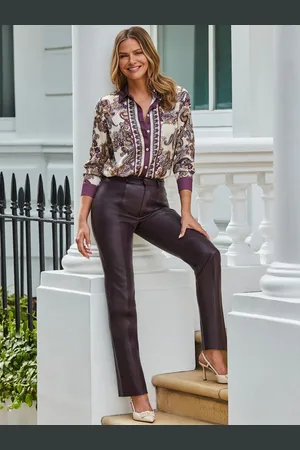 Sosandar Scarf Print Satin Shirt40