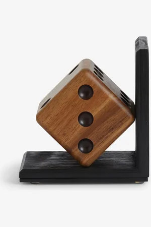 Next Bronx Wooden Dice BookendJeden
