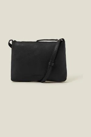 Accessorize Zip Detail Leather Cross-Body BagJeden