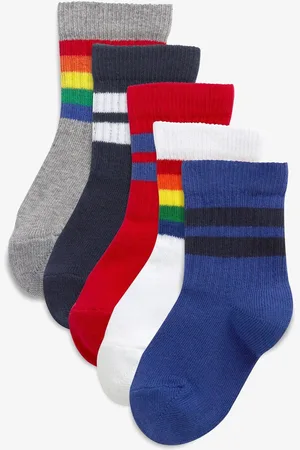 Next Cushioned Footbed Cotton Rich Ribbed Tipped Socks 3 PackUK 3