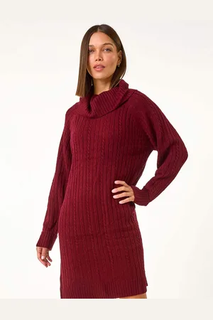 Roman Roll Neck Knitted Jumper Dress42