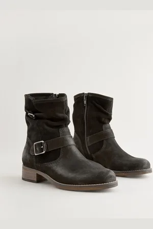Next Skórzane botki Forever Comfort z marszczoną cholewkąEU 40 (UK 6.5)