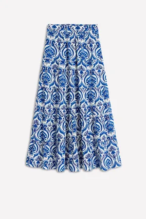 Boden Nadia Poplin 100% Cotton Maxi Skirt42