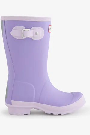 Hunter Purple Kids Originals Welliesuk4eu37