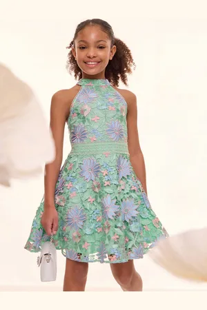 Lipsy London Halter Lace Floral Occasion Dress (5-16yrs)146152 cm