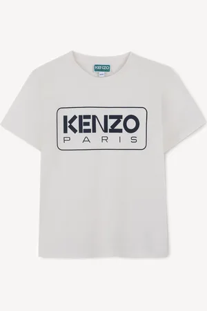 Kenzo Rectangle Logo Short Sleeve White T-Shirt158164 cm
