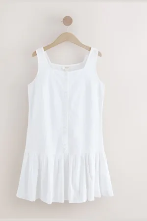 Next Square Neck Tiered Mini Boho Dress42