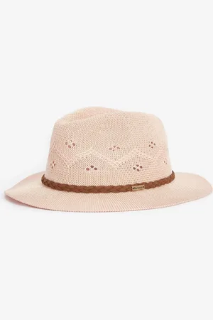 Barbour Flowerdale Crochet Trilby 100% Cotton Summer HatL