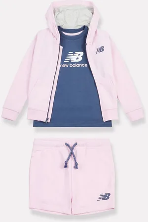 New Balance Kids Zip Hoodie 100% Cotton Shorts & T-Shirt Set7480 cm