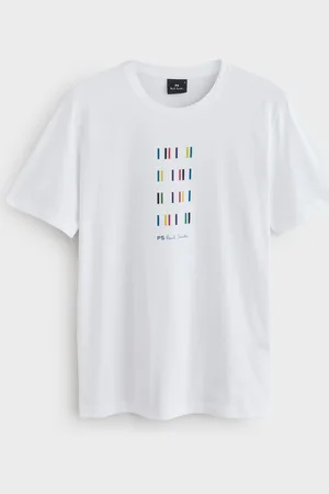 Paul Smith Regular-Fit Logo 100% Organic Cotton White T-ShirtXL