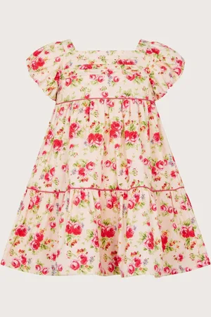 Monsoon Baby Rosanna Jacquard Floral Print Dress3