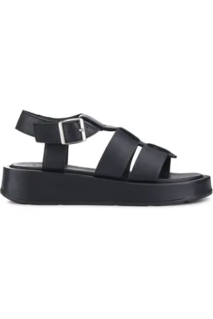 JONES BOOTMAKER Imilia Leather Platform Black SandalsEU 36 (UK 3)