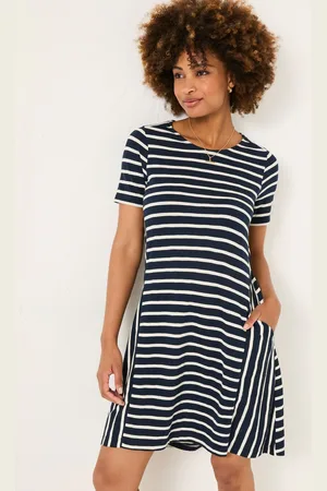 Fat Face Stripe Jersey Dress46tall