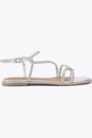 Kurt Geiger Natural Chrome Priya Sandalseu355