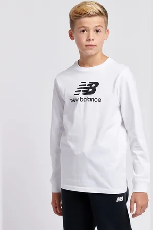 New Balance Boys 100% Cotton Stacked Logo Long Sleeve T-Shirt7
