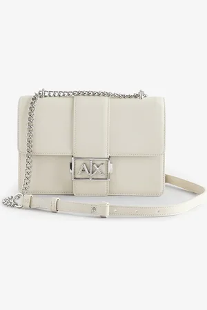 Armani Exchange Cream Logo Messenger HandbagJeden