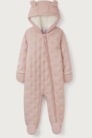 The White Company Pink Star Quilted Pramsuit12
