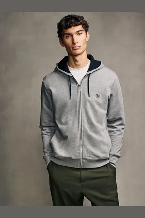 Paul Smith Logo 100% Cotton Zip Through HoodieS