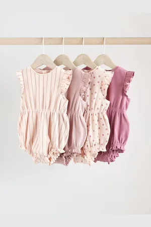 Next Baby Printed 100% Cotton Rompers 4 Pack56 cm