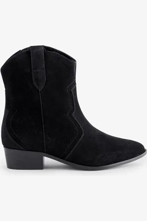 JD Williams Classic Suede Western Ankle Boots In Extra Wide FitEU 41 (UK 7)