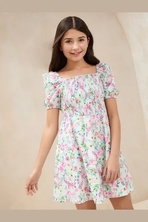 Lipsy London Crinkle Jersey Puff Sleeve Dress (5-16yrs)128134 cm