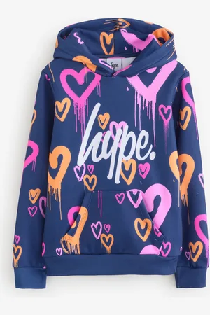Hype . Girls Blue Heart Drips Hoodie158164 cm