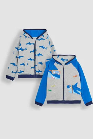 JoJo Maman Bébé Appliqué Reversible Hoodie9298 cm