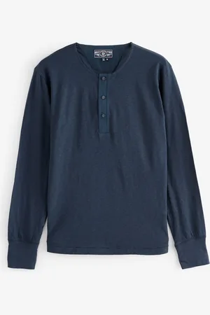 Superdry Merchant Grandad Jersey 100% Cotton TopX-Large