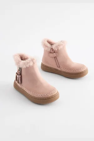 Next Faux Fur Lined Tassel Ankle BootsEU 21.5 (UK 5)