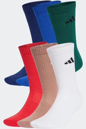 adidas New Logo Crew Socks 6 PackUK 6.5