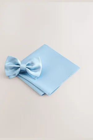 Next Silk Bow Tie With Pocket SquareJeden