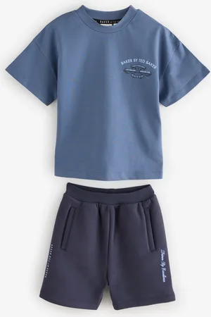 Ted Baker Oversized Blue T-Shirt and Shorts Set98104 cm