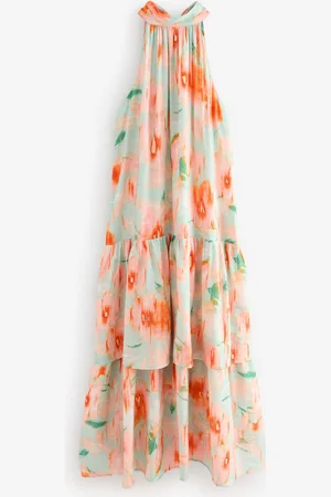 Next Halter Tie Neck Layered Maxi Dress38