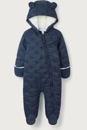 The White Company Blue Star Quilted PramsuitDo 3 miesięcy (50