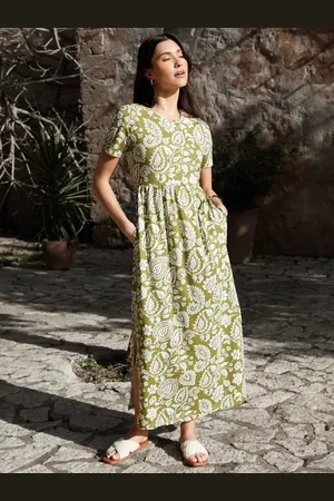 Threadbare Dżersejowa sukienka maxi z kieszeniami, w 100% z bawełny46