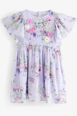 Next Angel Sleeve Embellished Dress (3-16yrs)9 lat (134 cm)