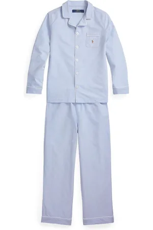 Ralph Lauren 100% Cotton Long Sleeve Pyjamas Top and Bottoms Set128134 cm