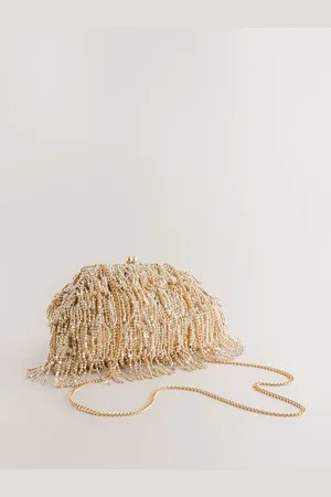 Next Fringe Beaded Clutch BagJeden