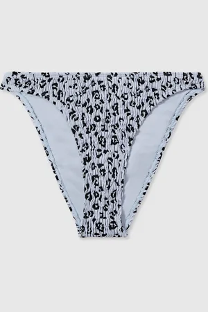 GOOD AMERICAN Textured Leopard Print Bikini Bottoms2XS/XS