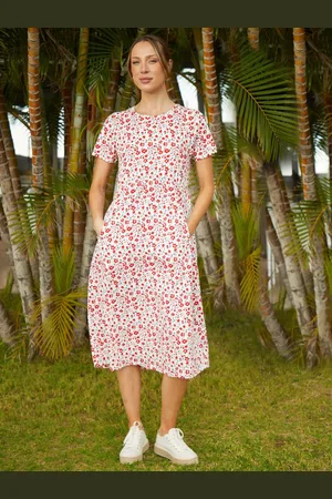 Threadbare 100% Cotton Leopard Print Smock Style Midi Dress42
