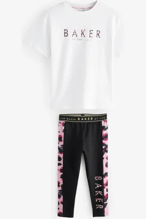 Ted Baker Multi Animal Print Branded 100% Cotton T-Shirt and Leggings Set6 lat (116 cm)