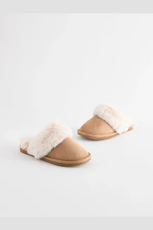 Next Faux Faur Lined Mule SlippersEU 38 (UK 5)