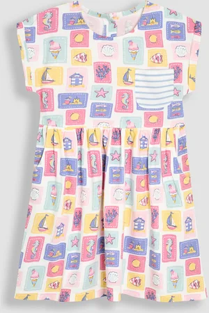 JoJo Maman Bébé Drop Shoulder Dress116122 cm